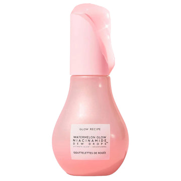 Glow Recipe Watermelon Niacinamide Dew Drops - Brightening, Plumping Hydrating Face Serum, Makeup Primer + Liquid Highlighter with Hyaluronic Acid - Dewy & Glowing Korean Skin Care (80ml)