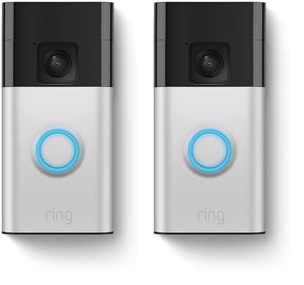 Ring Battery Doorbell, Head-to-Toe Video, Live View with Two-Way Talk, and Motion Detection & Alerts (2024 release), Satin Nickel